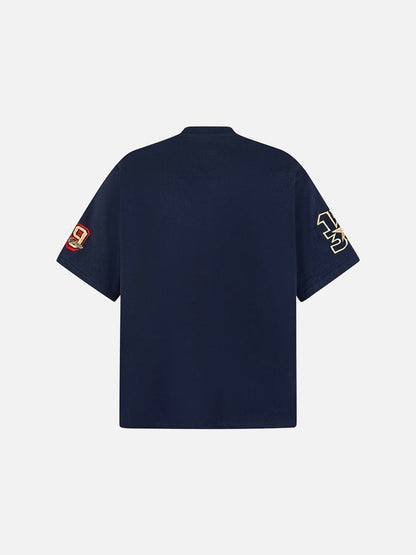DAXUEN Oversized embroidered t-shirt with graphics