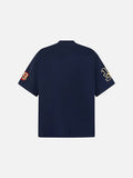 DAXUEN Oversized embroidered t-shirt with graphics