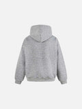 DAXUEN Oversized striped hoodie with 'Made' text