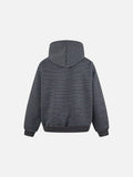 DAXUEN Oversized striped hoodie with 'Made' text