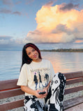 DAXUEN Graphic crew neck t-shirt with print design — model photo