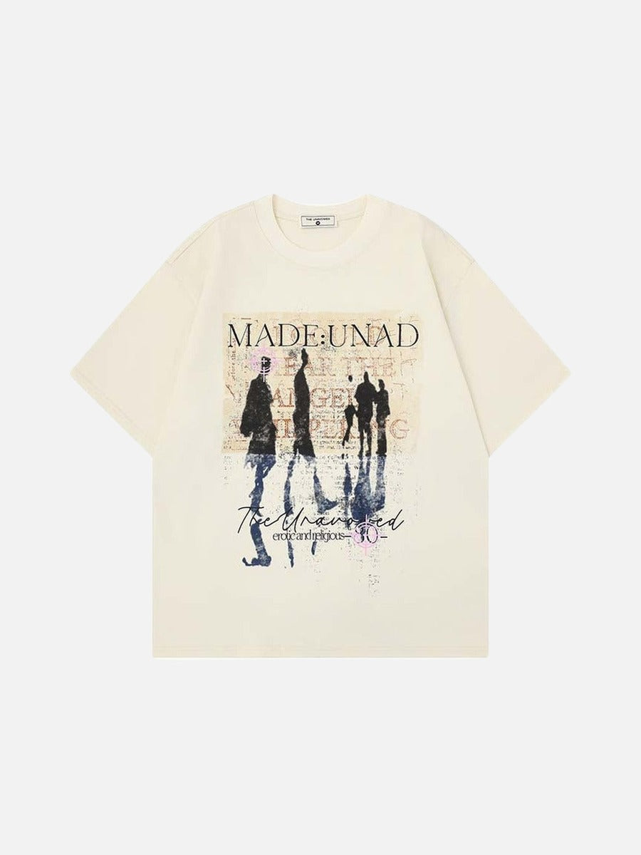 DAXUEN Oversized short-sleeved graphic T-shirt