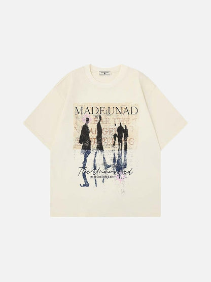 DAXUEN Oversized short-sleeved graphic T-shirt