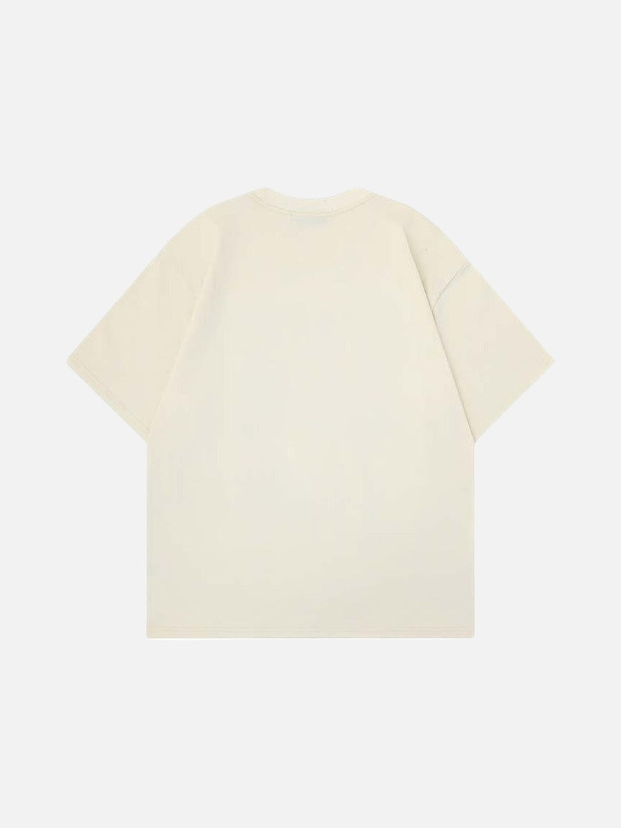 DAXUEN Oversized short-sleeved graphic T-shirt