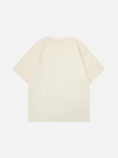DAXUEN Oversized short-sleeved graphic T-shirt