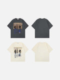 DAXUEN Oversized short-sleeved graphic T-shirt