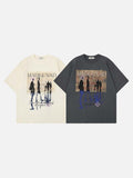 DAXUEN Oversized short-sleeved graphic T-shirt