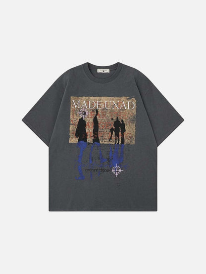 DAXUEN Oversized short-sleeved graphic T-shirt