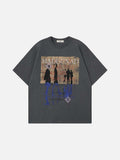 DAXUEN Oversized short-sleeved graphic T-shirt
