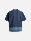 DAXUEN MAFA Vintage Denim Effect T-Shirt