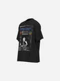 DAXUEN dark grey magazine cover graphic t-shirt