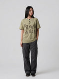 DAXUEN Relaxed-fit short-sleeve Henley T-shirt — model photo