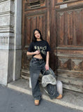 DAXUEN Relaxed-fit short-sleeve Henley T-shirt — model photo