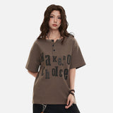 DAXUEN Relaxed-fit short-sleeve Henley T-shirt