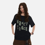 DAXUEN Relaxed-fit short-sleeve Henley T-shirt