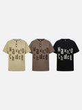 DAXUEN Henley t-shirt with graphic print