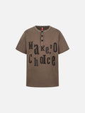 DAXUEN Henley t-shirt with graphic print