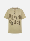 DAXUEN Henley t-shirt with graphic print