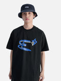 DAXUEN Oversized Abstract Symbol Graphic Tee
