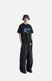 DAXUEN Oversized Abstract Symbol Graphic Tee