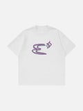 Oversized Abstract Symbol Graphic Tee