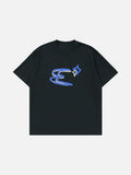 Oversized Abstract Symbol Graphic Tee