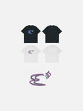 DAXUEN Oversized Abstract Symbol Graphic Tee