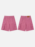 DAXUEN medium pink relaxed fit cargo shorts