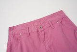 DAXUEN medium pink relaxed fit cargo shorts