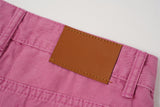 DAXUEN medium pink relaxed fit cargo shorts