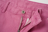 DAXUEN medium pink relaxed fit cargo shorts