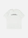 Oversized Slogan Print Tee