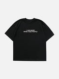 Oversized Slogan Print Tee