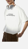 DAXUEN Oversized Slogan Print Tee