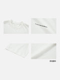 DAXUEN Oversized Slogan Print Tee