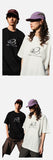 DAXUEN Oversized Metallic Oval Graphic Tee