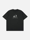 Oversized Metallic Oval Graphic Tee