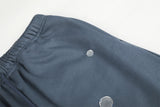 Metallic-Embellished Blue Sweatpants