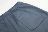 Metallic-Embellished Blue Sweatpants