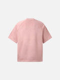 DAXUEN dark grey-blue oversized jagged wordmark graphic tee