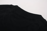 DAXUEN dark grey-blue oversized jagged wordmark graphic tee