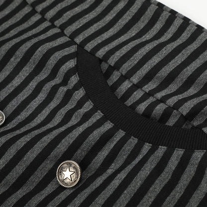 Metallic Studded Black Zip-Up Hoodie
