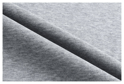DAXUEN black oversized crewneck sweatshirt with metallic zip pocket