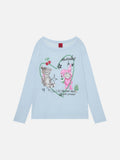 DAXUEN Meticulous cartoon graphic long-sleeve T-shirt