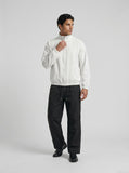 DAXUEN Lightweight minimalist jacket in black and white — model photo