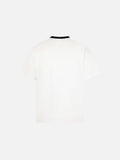 DAXUEN Short-sleeved white crew-neck graphic t-shirt