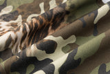 DAXUEN olive green and brown mixed camouflage leopard wide-leg cargo pants