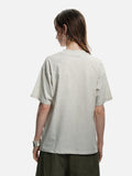 DAXUEN black mock neck oversized cotton tee
