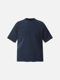 Mock Neck Oversized Cotton Tee