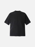 Mock Neck Oversized Cotton Tee